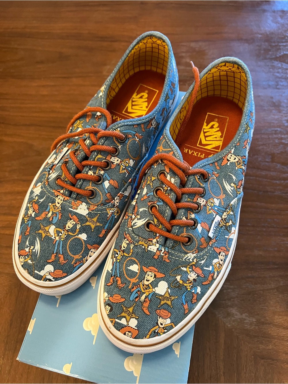 Vans x Disney Blue Toy Story Woody Canvas Sneakers men’s size 10